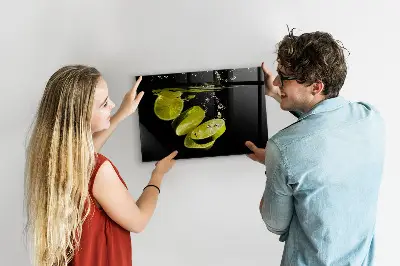 Magnetic Glass Dry Erase Board in Limes