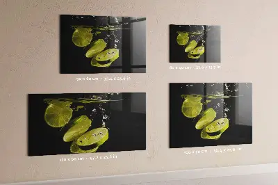 Magnetic Glass Dry Erase Board in Limes