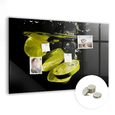 Magnetic Glass Dry Erase Board in Limes