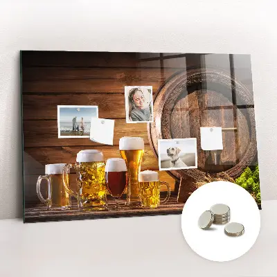 Barrel of Beer Magnetic Memo Board