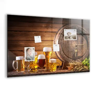 Barrel of Beer Magnetic Memo Board