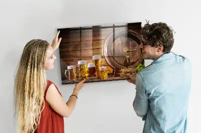 Barrel of Beer Magnetic Memo Board