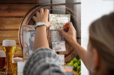Barrel of Beer Magnetic Memo Board