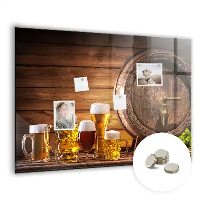 Barrel of Beer Magnetic Memo Board