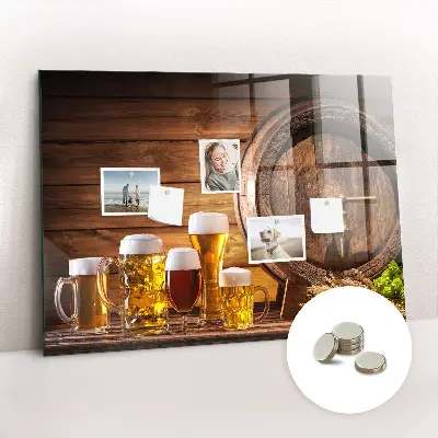 Barrel of Beer Magnetic Memo Board