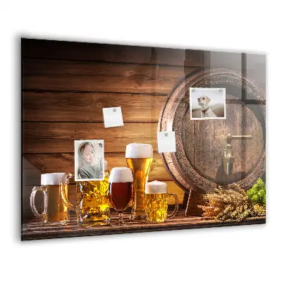Barrel of Beer Magnetic Memo Board