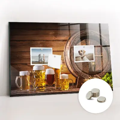 Barrel of Beer Magnetic Memo Board
