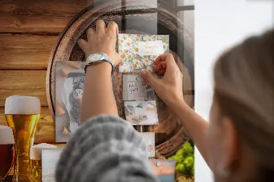 Barrel of Beer Magnetic Memo Board