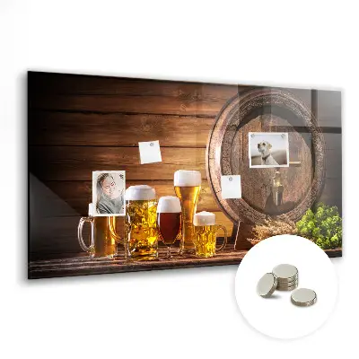 Barrel of Beer Magnetic Memo Board