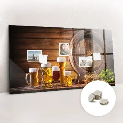 Barrel of Beer Magnetic Memo Board