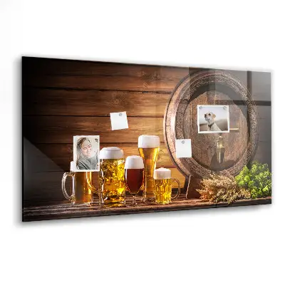 Barrel of Beer Magnetic Memo Board