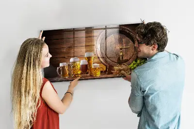 Barrel of Beer Magnetic Memo Board