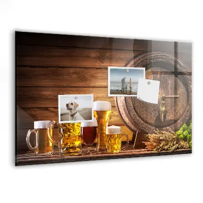 Barrel of Beer Magnetic Memo Board