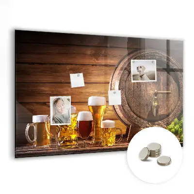Barrel of Beer Magnetic Memo Board