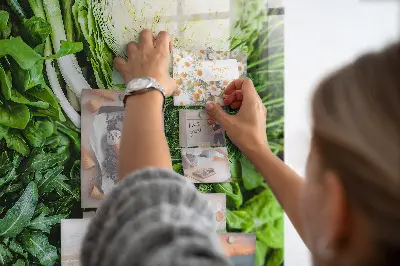 Magnetic wall board Green vegetables