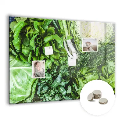 Magnetic wall board Green vegetables