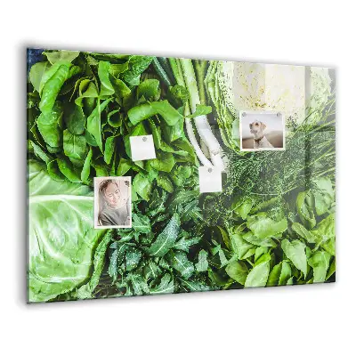 Magnetic wall board Green vegetables