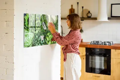 Magnetic wall board Green vegetables