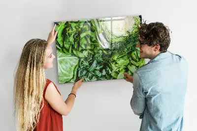 Magnetic wall board Green vegetables