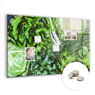 Magnetic wall board Green vegetables