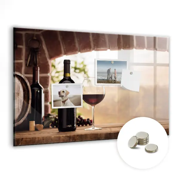 Wine Bottles Magnetic Board