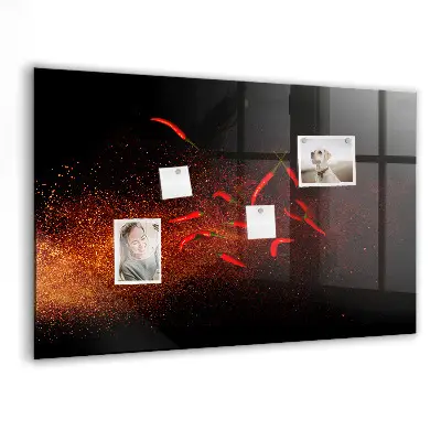 Magnetic wall board Chili peppers