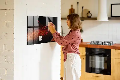 Magnetic wall board Chili peppers