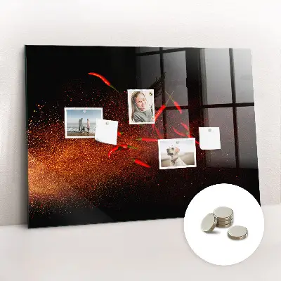 Magnetic wall board Chili peppers
