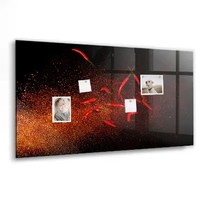 Magnetic wall board Chili peppers