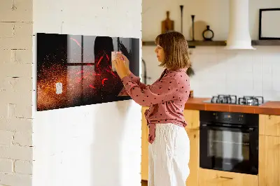 Magnetic wall board Chili peppers