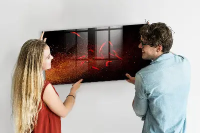 Magnetic wall board Chili peppers