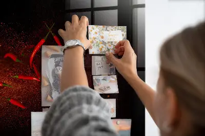 Magnetic wall board Chili peppers