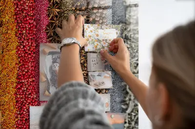 Magnetic glass dry erase board featuring a spice rack design