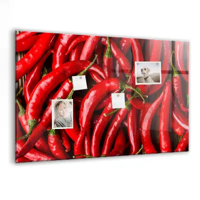Magnetic wall board Hot peppers