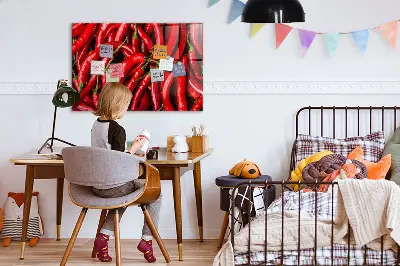 Magnetic wall board Hot peppers