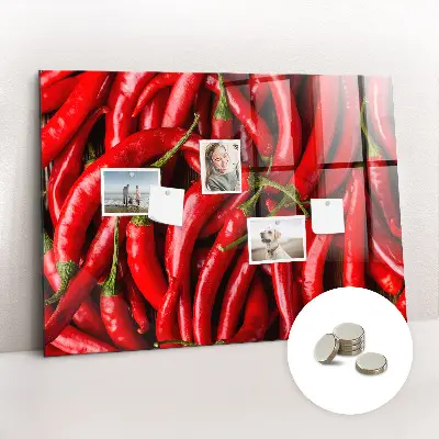 Magnetic wall board Hot peppers