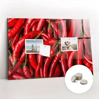 Magnetic wall board Hot peppers