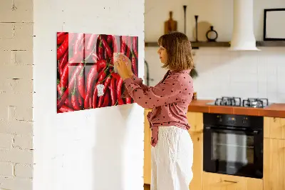 Magnetic wall board Hot peppers