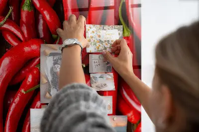Magnetic wall board Hot peppers