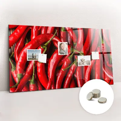 Magnetic wall board Hot peppers