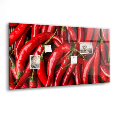 Magnetic wall board Hot peppers