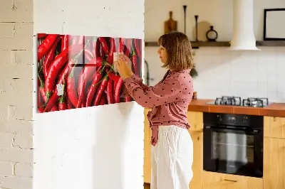 Magnetic wall board Hot peppers