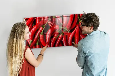Magnetic wall board Hot peppers