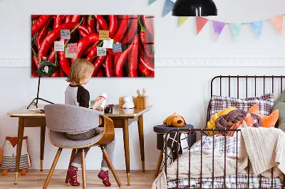 Magnetic wall board Hot peppers