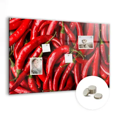 Magnetic wall board Hot peppers