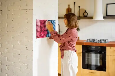 Magnetic wall board with blueberries and raspberries