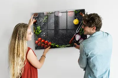 Vegetables on the Counter Magnetic Board