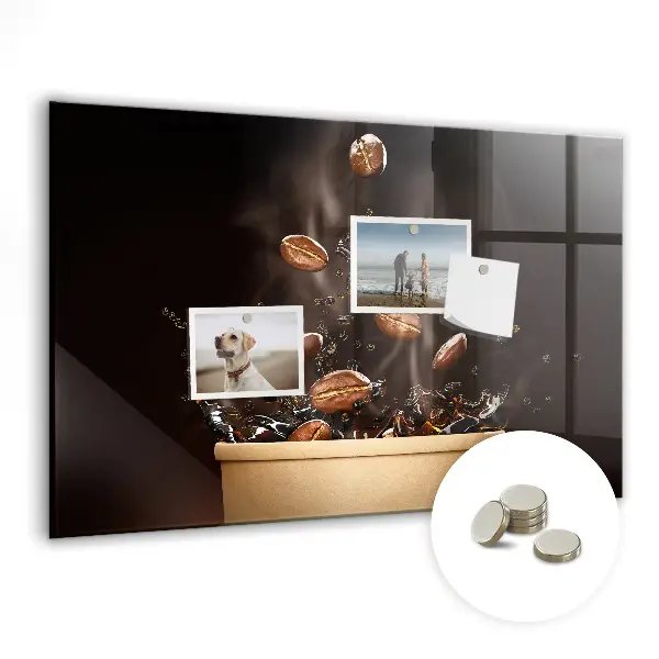Magnetic wall board Hot coffee