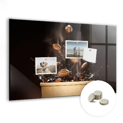 Magnetic wall board Hot coffee