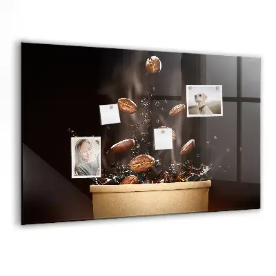 Magnetic wall board Hot coffee